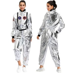Silver Foil Astronaut Space Program Costume sz M